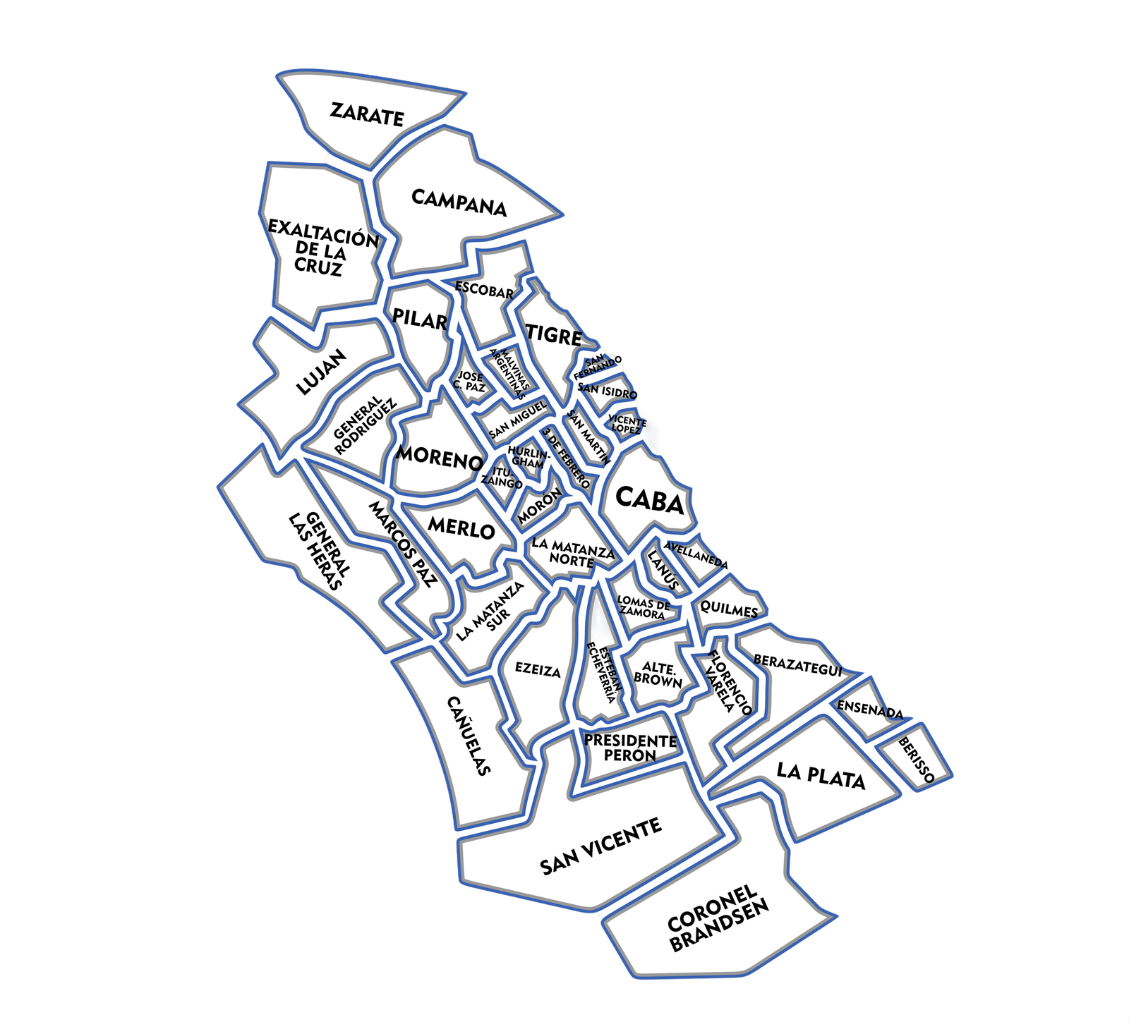 Mapa de Cobertura Buenos Aires y AMBA - Logística Nexus